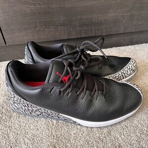 Mens Air Jordan ADG Cement 3 Black Golf Shoes Size 9